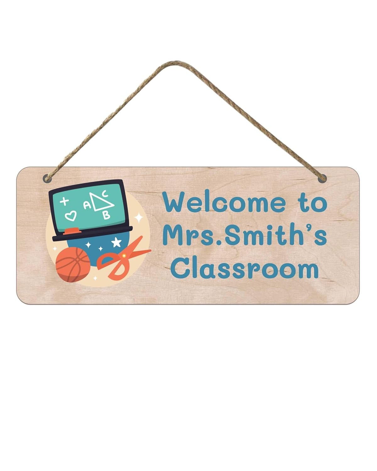 Panneau de classe personnalisé | Nom et design d'école de professeur personnalisés