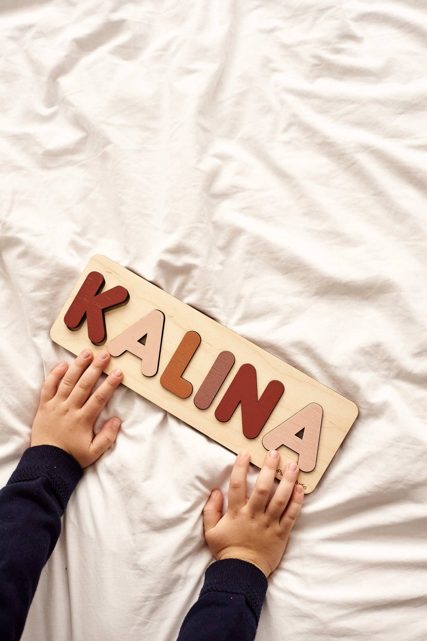 Puzzle de nom en bois pour garçons