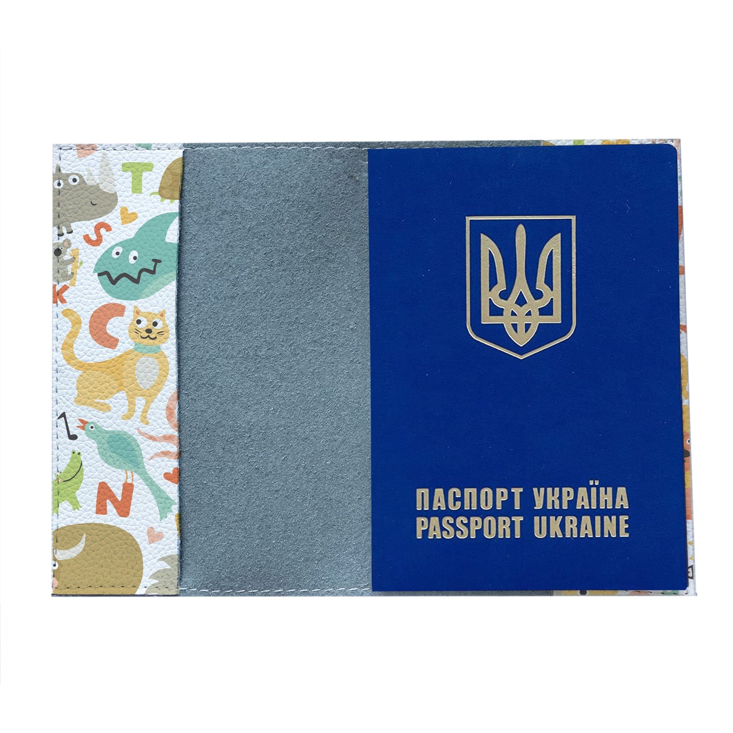 Couverture de passeport pour tout-petit - Animaux ABC