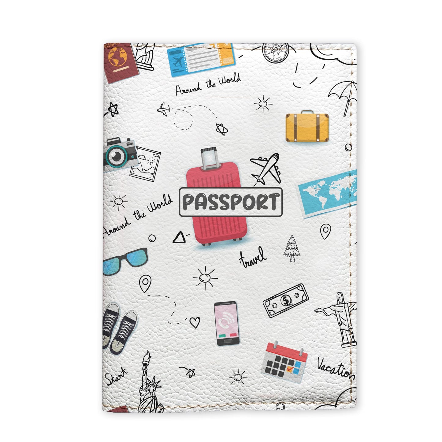 Porte-passeport de voyage - Autour du monde