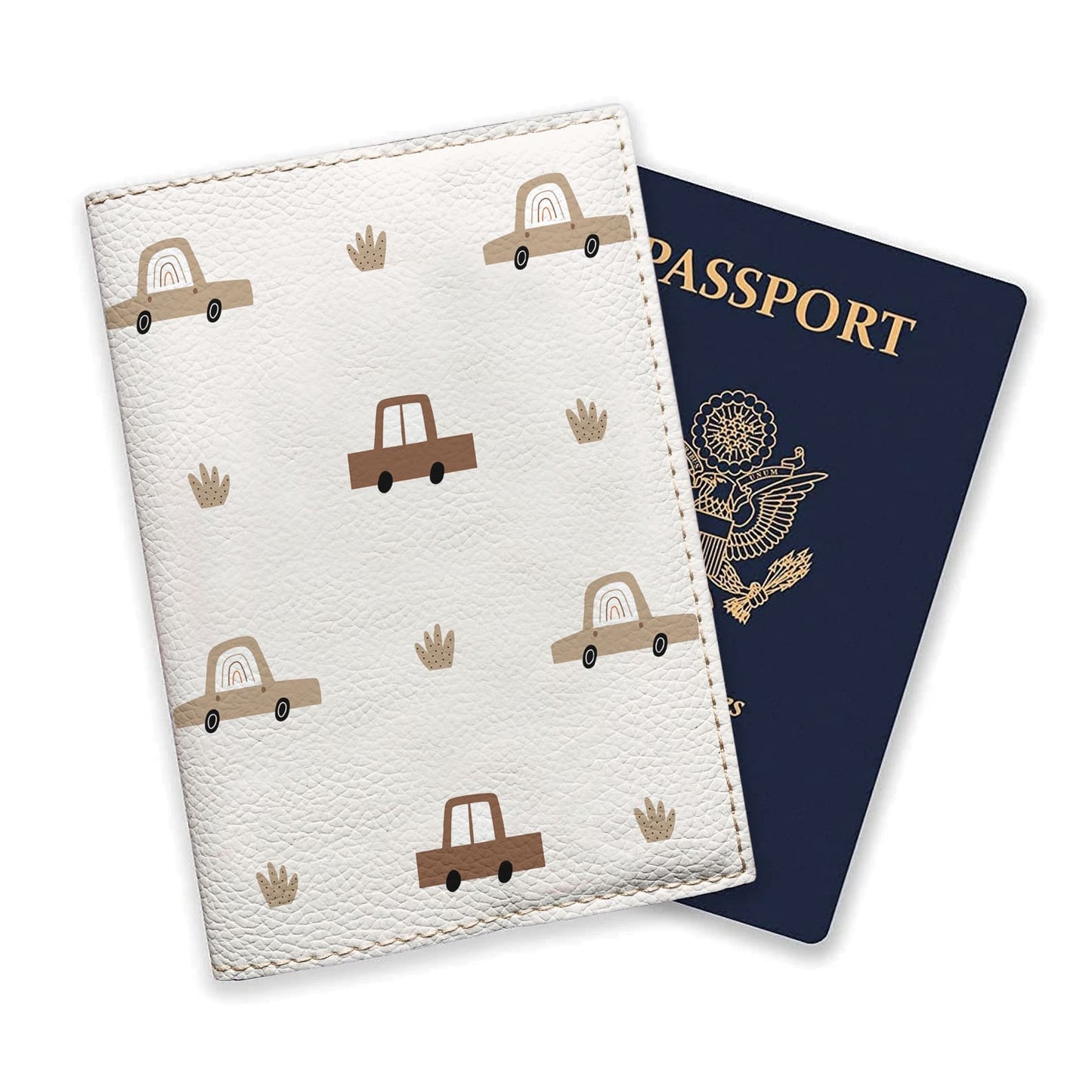 Porte-passeport pour bébé garçon avec des voitures