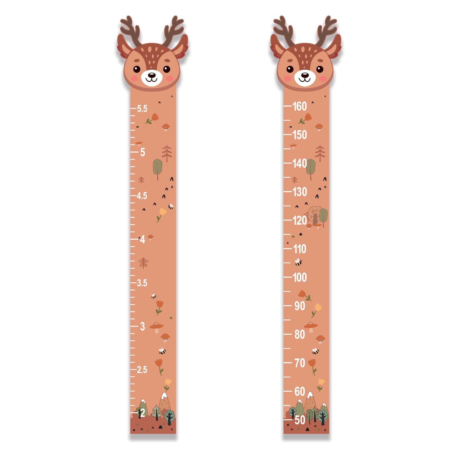 Kids Wooden Growth Height Chart Ruler