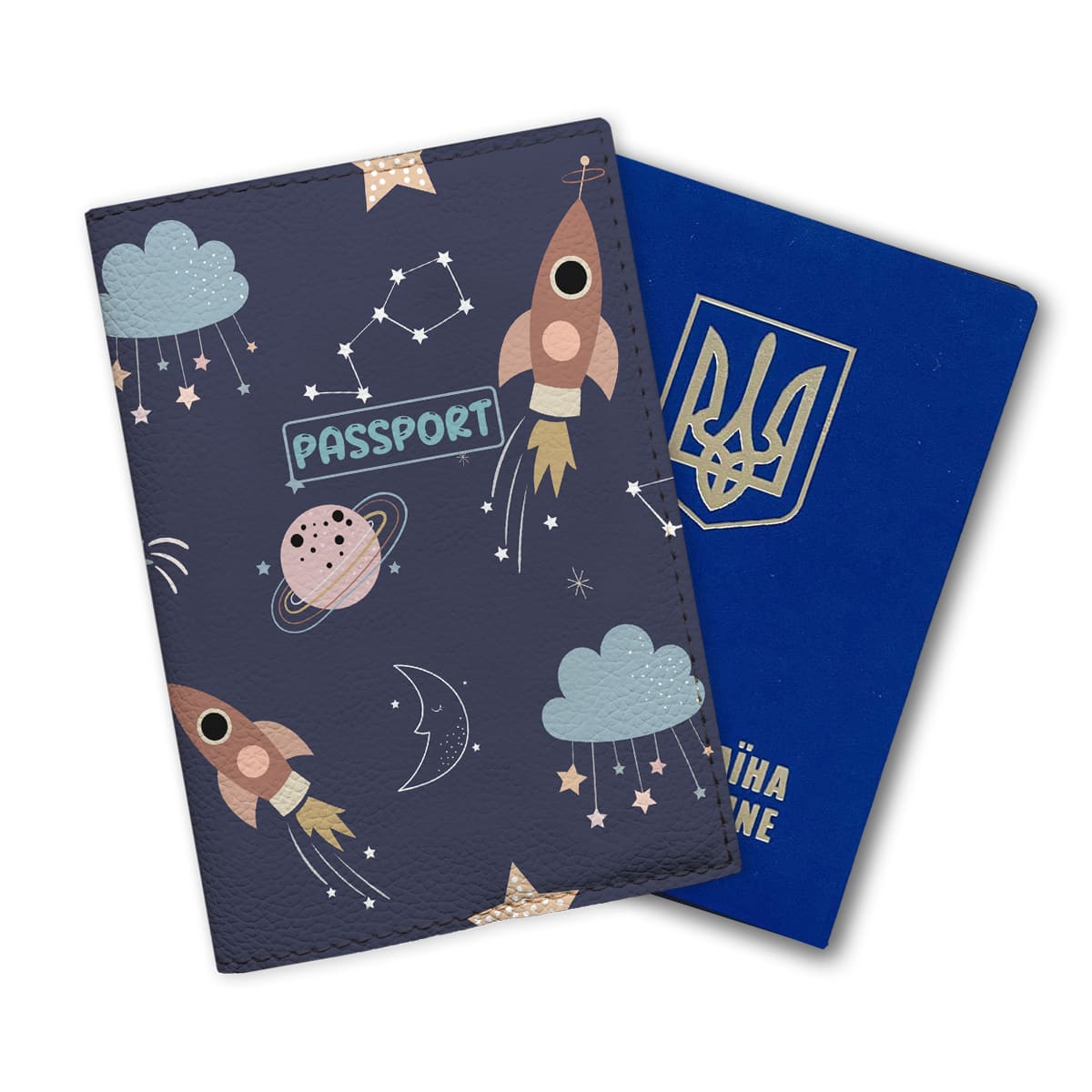 Housse de passeport - Galaxie & Univers