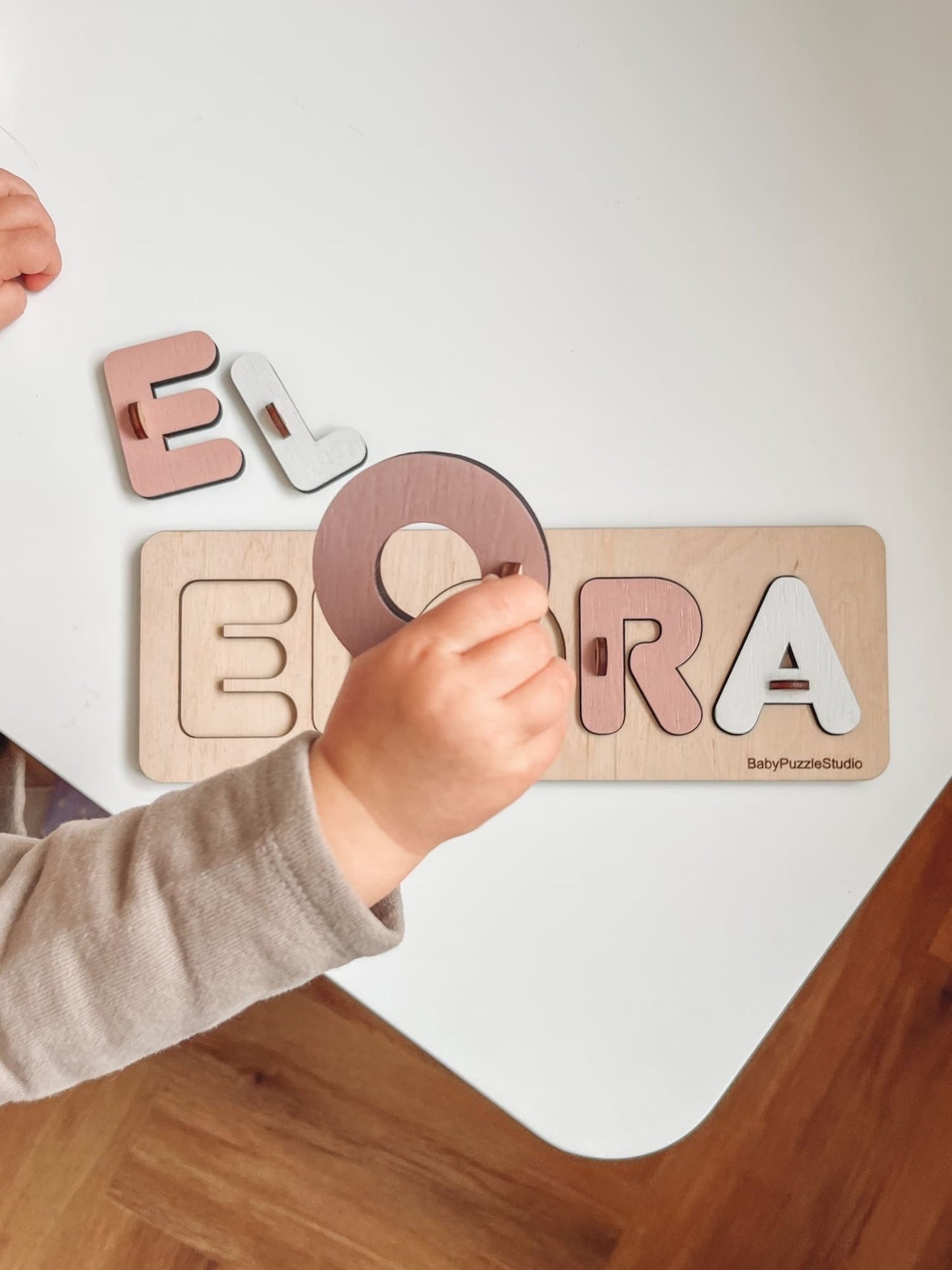 Cadeau de 1 an pour enfants - Puzzle avec le nom de bébé