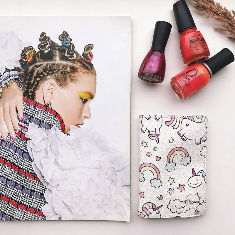 Baby Girl Passport Holder - Unicorns