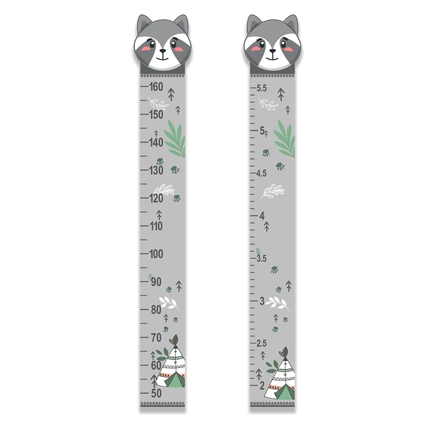 Kids Wooden Growth Height Chart Ruler