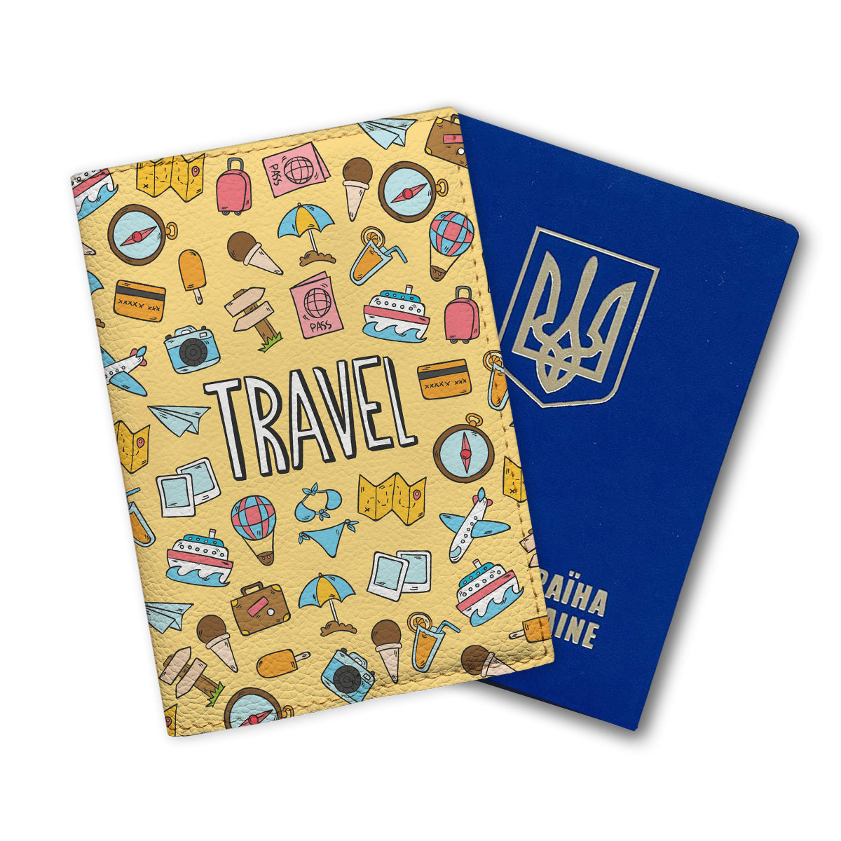 Couverture de passeport amusante - Autocollants de voyage