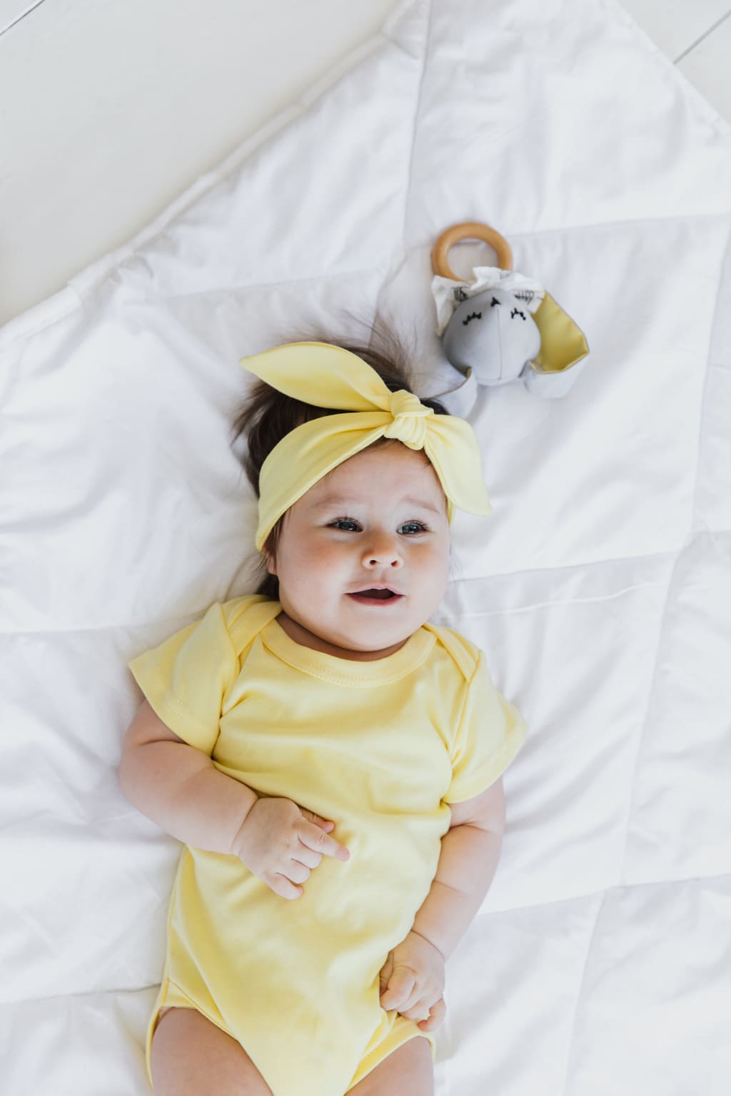 Боді дитячий однотоннийз коротким рукавом - Бежевий - Agukids