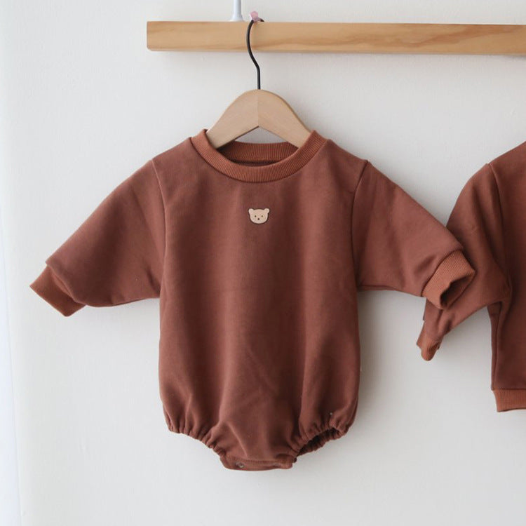 Baby long sleeves pullover-bodysuit