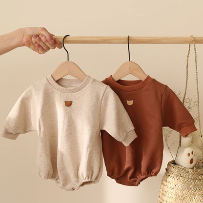 Baby long sleeves pullover-bodysuit
