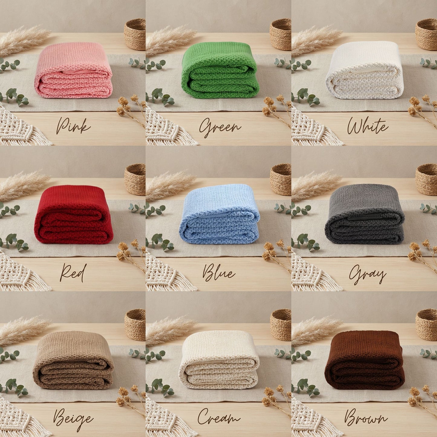 Baby Knitted Wool Blankets