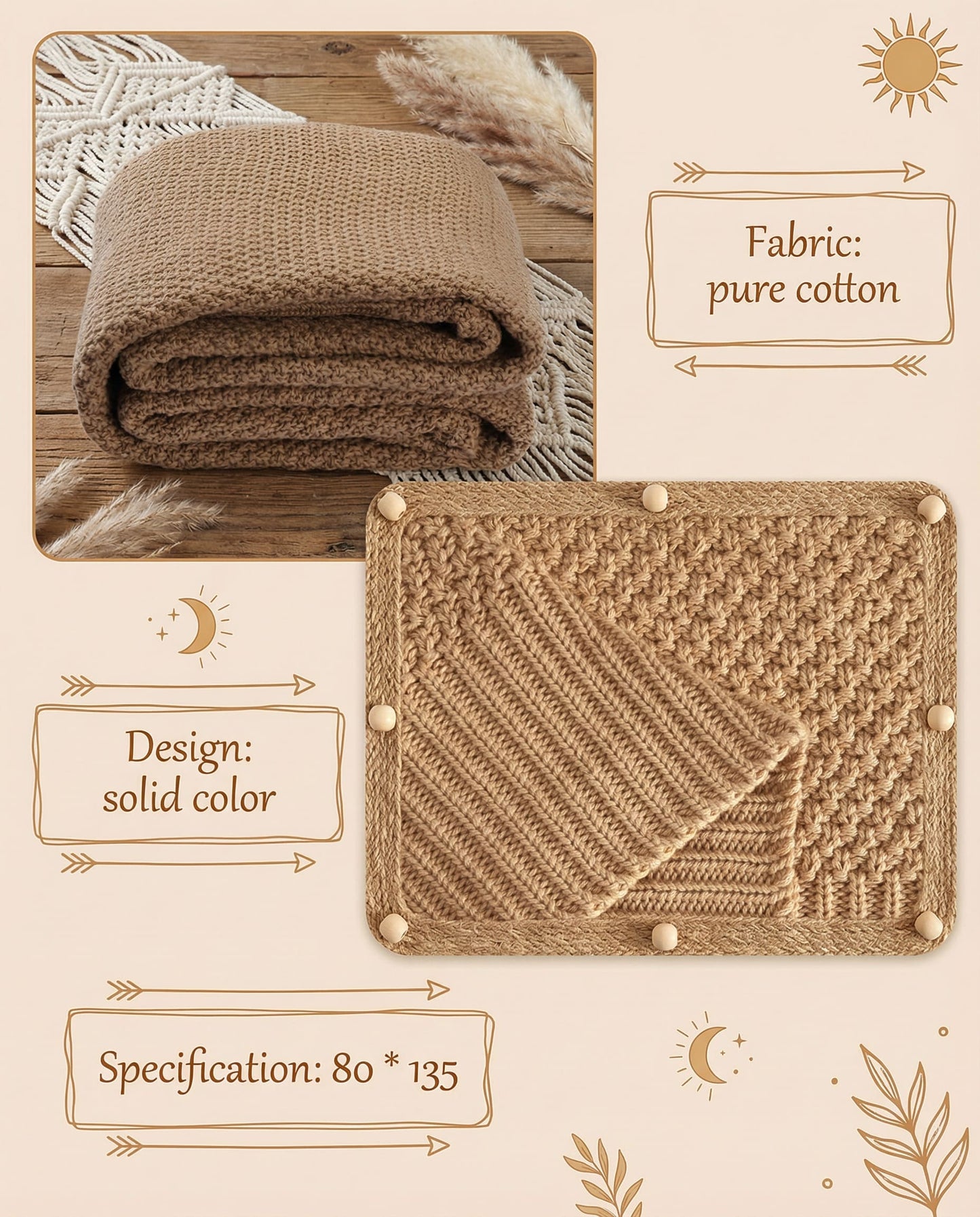 Baby Knitted Wool Blankets