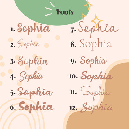 Custom Round Nursery Sign | Personalized Name & Design (Dino, Safari, Rainbow & More)