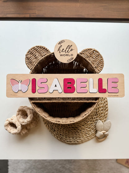 Wooden Toddler Name Puzzle