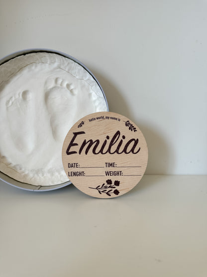 Custom Hospital Round Sign | Personalized Baby Birth Details