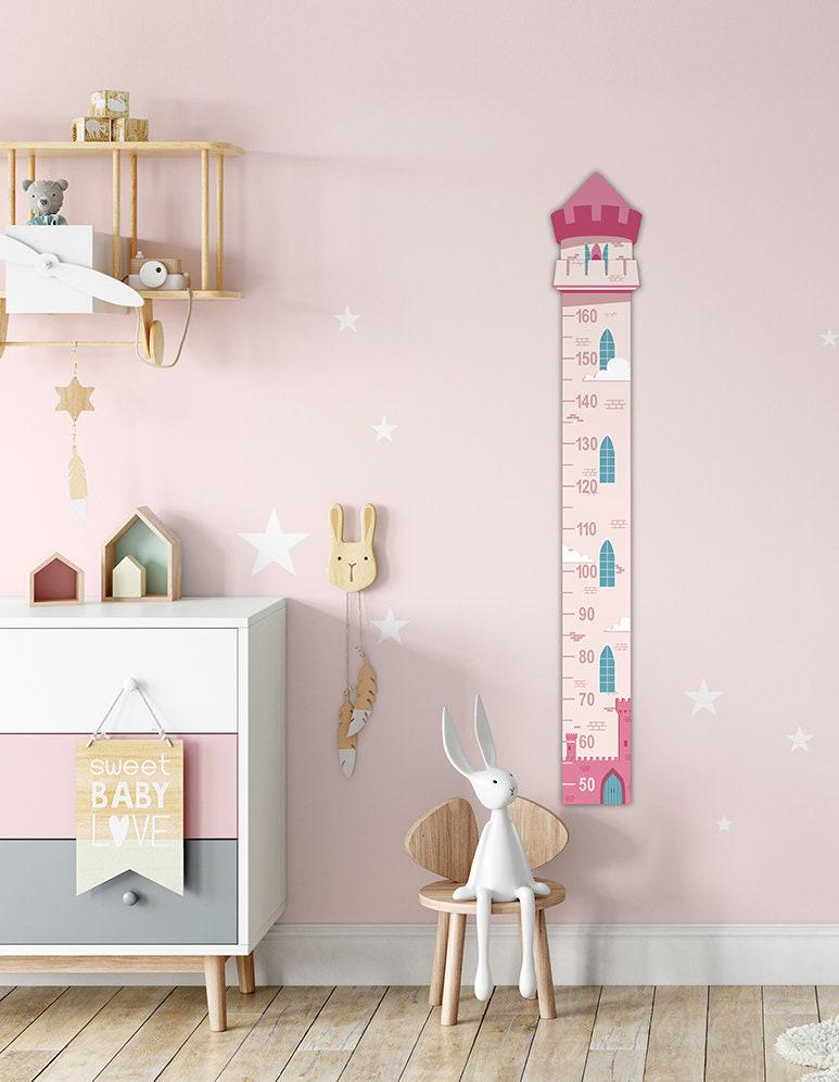 Baby Girl Room Nursery Decor - Personalized Ruler Chart