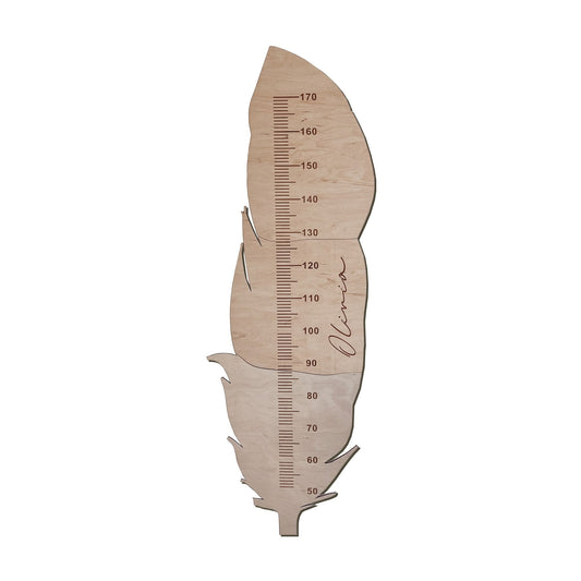 Wooden Growth Chart - Leaf