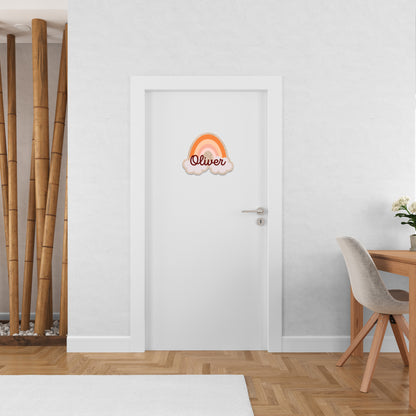 Art mural arc-en-ciel pour chambre d'enfant – Décor en bois personnalisé | Variations de couleurs et option de nom