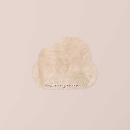 Décor mural nuage avec des citations inspirantes | Décor de chambre d'enfant motivant