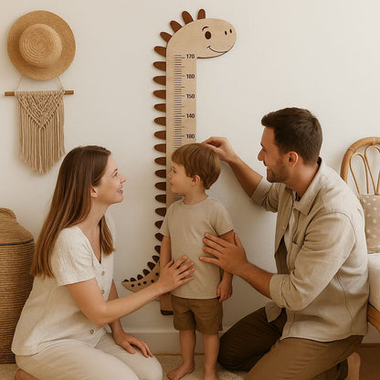 Wooden Growth Chart - Dinosaur Nursery