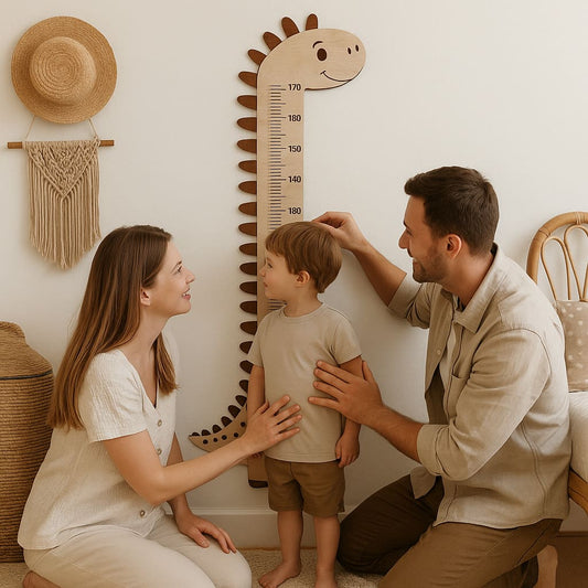 Wooden Growth Chart - Dinosaur Nursery
