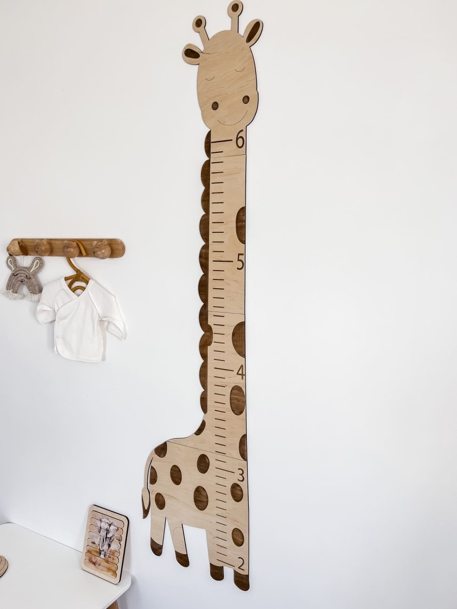 Сафарі декор для дитячої ростомір на стіну - Жирафа - Agukids